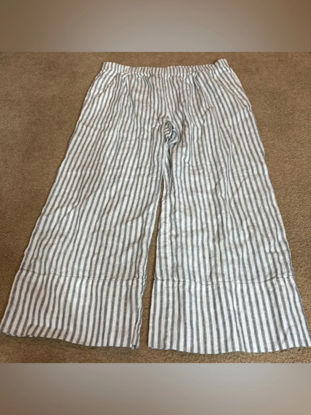 Reformation Fernando Linen Pants Striped Size 1X Plus
